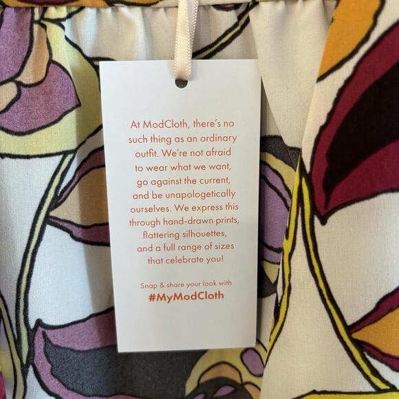 ModCloth Womens Size Small Medium Multicolor Artsy Open Tunic Cardigan Kimono - Picture 6 of 7